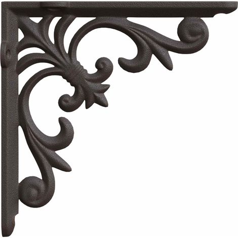Supports d'étagère murale 12 pc Marron ancien vidaXL (1/4)