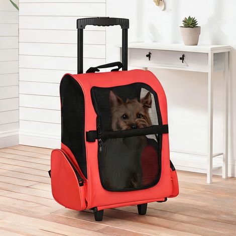 Caisse de transport pour animaux 2 en 1 pliable 42 x 25 x 55 cm (1/5)