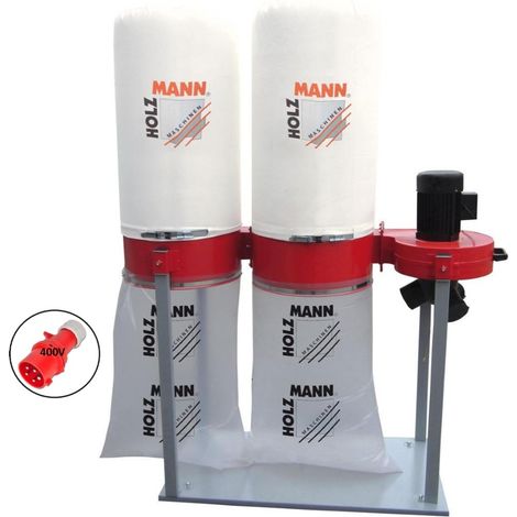 Aspiratore trucioli con doppio sacco aspiratrucioli Holzmann abs4000 400v