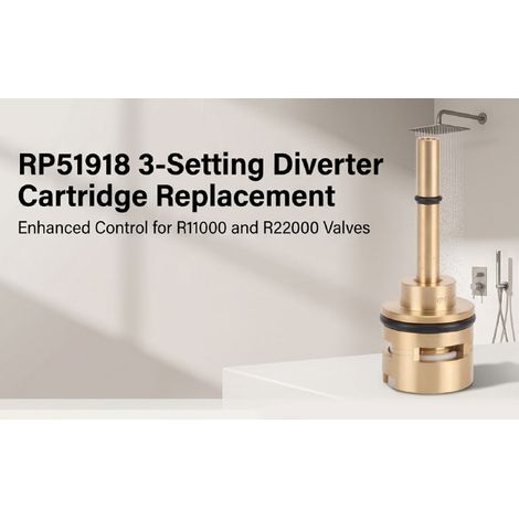Cartouche de dérivation RP51918 à 3 positions, remplacement pour robinet R11000 R22000, positions marche et arrêt uniques. (1/5)