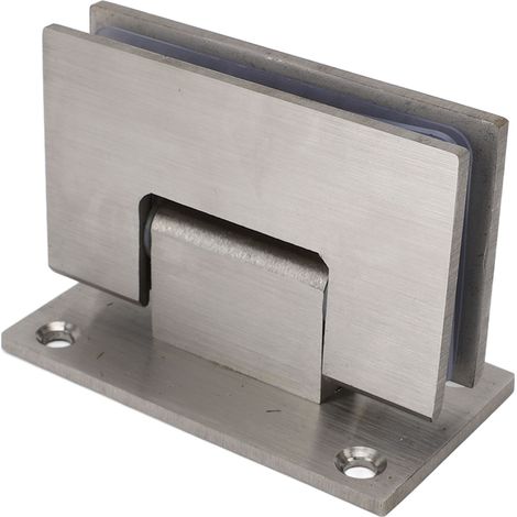 Charnières de porte de douche en verre à 90 degrés, robustes, en acier inoxydable, pièce de rechange pour armoire murale en verre (1/5)