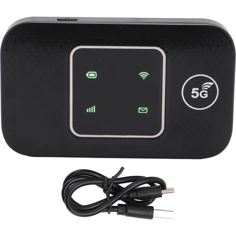 Point d'accès WiFi mobile 4G LTE avec emplacement pour carte SIM, 150Mbps, prend en charge 10 appareils, batterie de 3000mAh, routeur WiFi de voyage, modem WiFi USB (1/5)