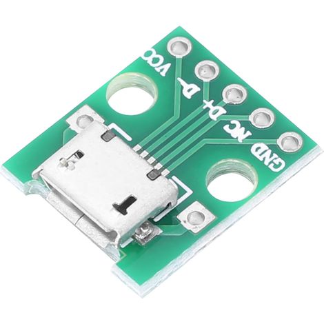 50 modules adaptateurs convertisseurs d'interface micro USB femelle vers broche DiP 2,54 mm (1/5)