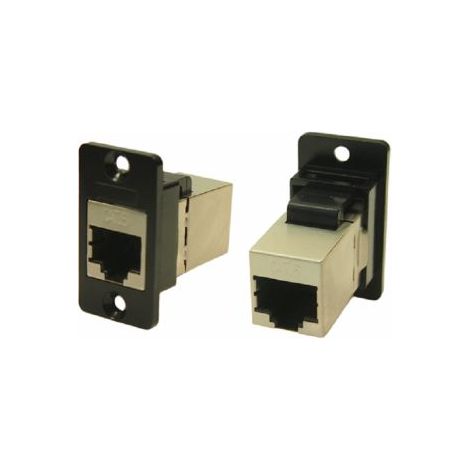 Connecteur Ethernet traversant RJ45 Femelle cat. 6 RS PRO Blindé ( Prix pour 1 )