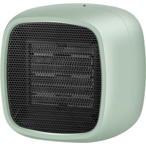 800W Portable Electric Room Heater, PTC, for Winter Spaces, Silent Power Supply for Office Use (Green) (1/5)