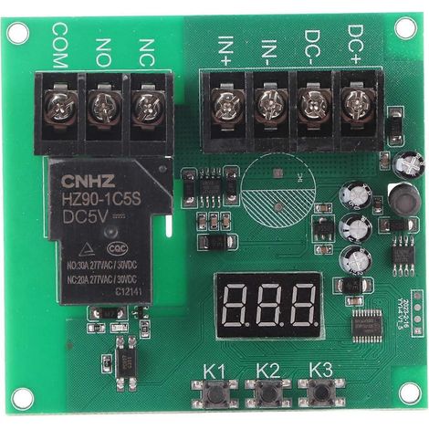 Stromerkennungsmodul mit Digitalanzeige, Sensorschutzplatine, Detektorschalter, DC 7–30 V