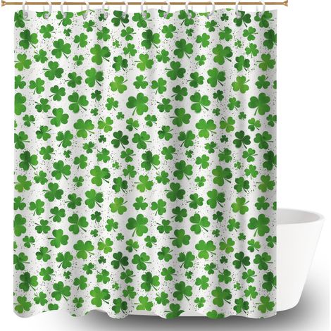 Rideau de bain imprimé polyester 180x180 Élégant bâche de douche pour une petite salle de bain (1/5)