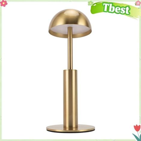 Lampe sans fil, lampe de table en fer rechargeable à commande tactile à 3 niveaux de luminosité pour chambre à coucher, restaurant (1/4)
