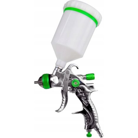 Pistolet à peinture geko g01180 buse 1.4 mm réservoir 600 ml (1/3)