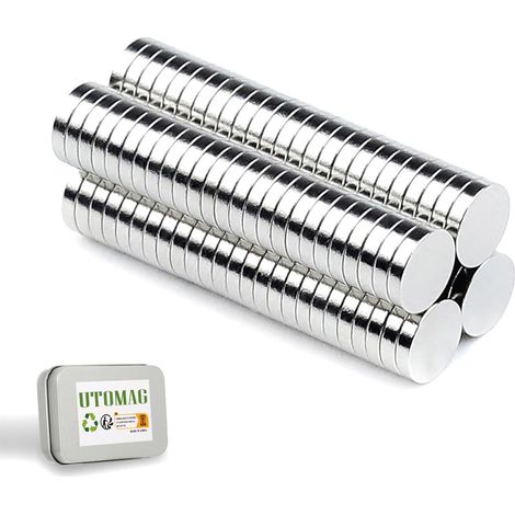 100 Pièces Petits Aimants Ronds en Néodyme Puissants 5x1mm (1/5)