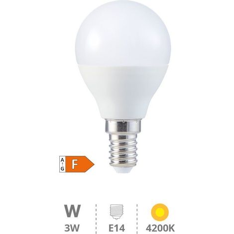 Kugelförmige LED-Lampe 3W E14 4200K