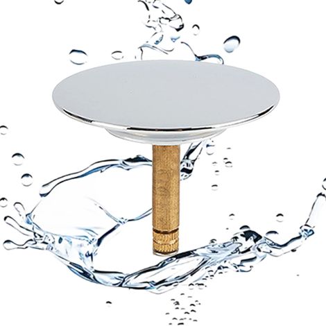 Bouchon De Baignoire - 72 mm - Réglable En Hauteur 47 À 57 mm - Pour Baignoire Et Évier - Avec Joint D'Étanchéité - 1 Pièce (1/5)