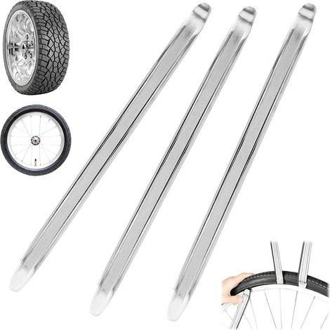 30 cm Reifenheber für Motorrad, Auto, Roller, Fahrrad, 3-teiliger Reifenheber aus Metall zum Reifenwechsel, manueller Reifenheber für Elektroroller, Reifenheber-Werkzeug (1/5)