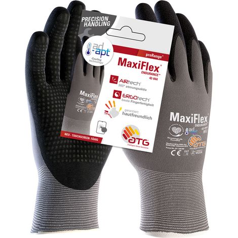 ATG 257610 Gr.10 42-844HCT, MaxiFlex® Endurance™ AD-APT®, Nylon-Strickhandschuh (1/4)