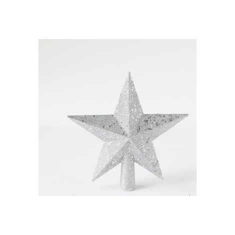 Corona Para Árbol De Navidad - Estrella Decorativa Hueca - Para Árboles De Navidad - 20 Cm - 1 Unidad (1/5)