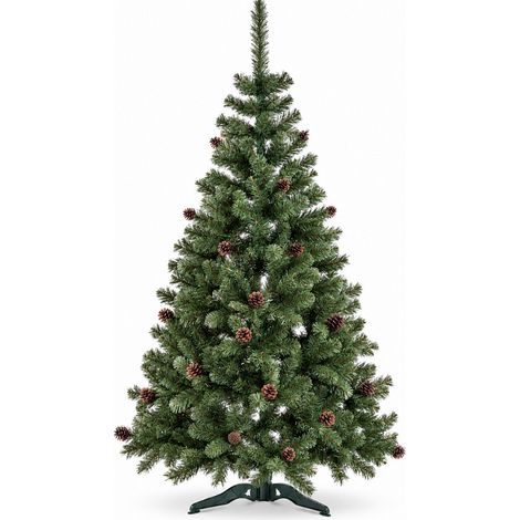 Aga Árbol de Navidad Abeto con piñas 220 cm (1/5)