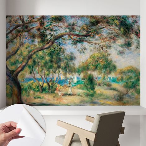 Papier peint autocollant avec imprimé pour décoration intérieure pour rénovation a motif Paysage balnéaire 104x70 cm (1/5)