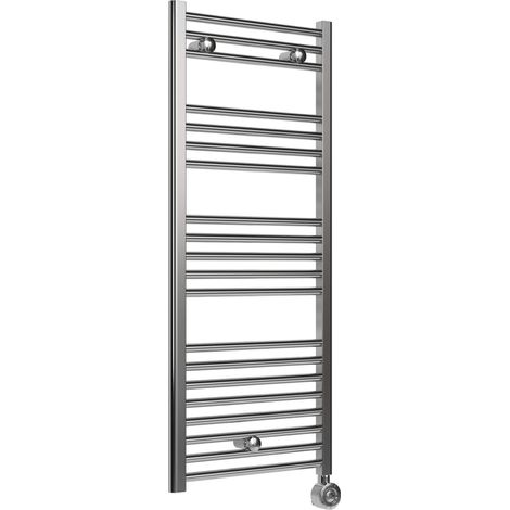 Signature Acclaim Electric Straight Heated Towel Rail 1200mm H x 500mm W - Chrome (1/3)