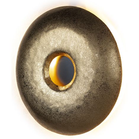 Wandleuchte 51X7X51 Goldenes Metall (1/4)