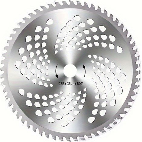 10-Zoll (254 mm) Freischneiderklinge – 40 Zähne – Universelles Ersatzteil für Benzin-Rasentrimmer und Freischneider-x (1/2)