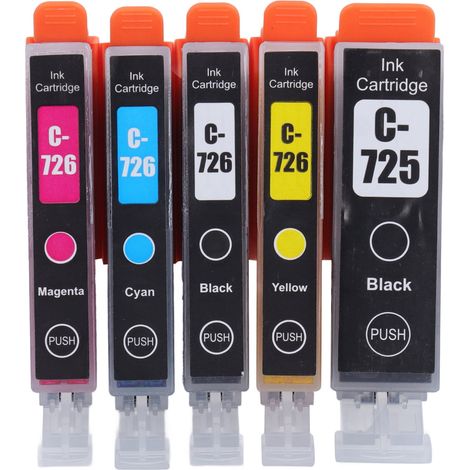 Cartouche d'encre ABS compatible pour imprimantes Canon PIXMA IP4870 IP4970 IX6560 - Noir, Cyan, Magenta, Jaune (1/5)