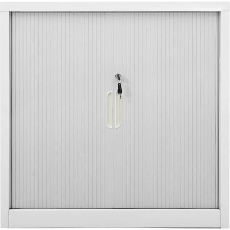 Maison Exclusive - Armadio con Ante Scorrevoli Grigio 90x40x90 cm in Acciaio