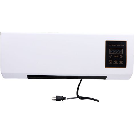 Climatiseur mural 1800W Chauffage et refroidissement rapide avec télécommande étanche pour salle de bain