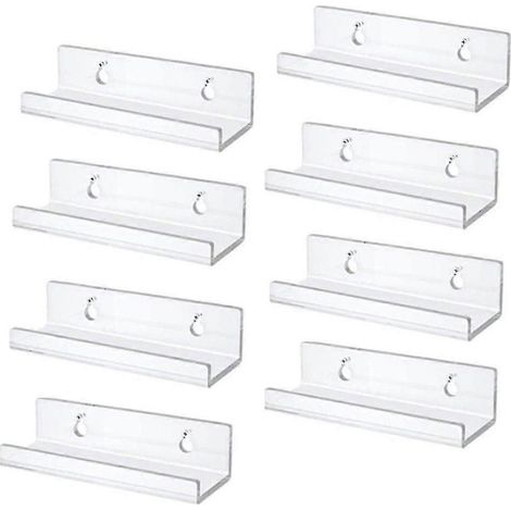 Support mural réglable pour étagères en verre - 4 pièces - Online Store (1/5)
