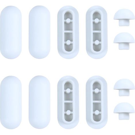 12 Pièces Patins pour Abattant WC, Amortisseur WC, tampons pour abattant de WC, pour Siège de Toilette D'amortisseurs, Abattant WC Tampon de Remplacement de Toilette, pour les Hôtels Familiaux