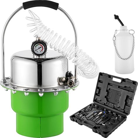 VEVOR Purgador de Frenos, Sangrador Liquido Frenos, Purgador Frenos, Purgado de Líquido de Embrague y Freno, Purgador de Frenos para Coche, Color Verde, Cambio de Aceite de Frenos, Tanque de 5L