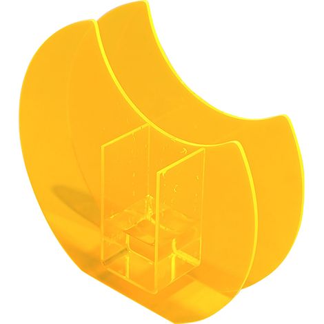 Vase à fleurs en acrylique, design minimaliste et contemporain, vase portable pour plantes, idéal pour la décoration de la maison ou du bureau, 18 x 17 x 4,6 cm. (1/5)