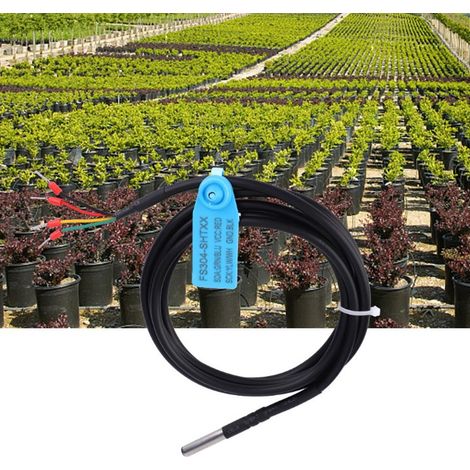 Câble étendu 3M FS304-SHT3X, sonde de capteur numérique de température et d'humidité du sol, boîtier en acier inoxydable, étanche et résistant à la corrosion, sortie I²C CC 3,3 V. (1/5)