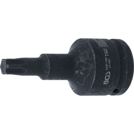Kraft-Bit-Einsatz Länge 100 mm Antrieb Innenvierkant 20 mm (3/4") T-Profil (für Torx) T60 (1/3)
