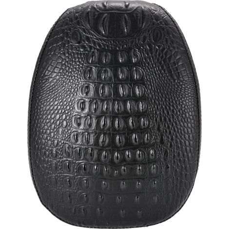 Motorrad-Solositzkissen, Schwarz, Rücksitzkissen für den Fahrer aus Kunstleder, kompatibel mit Harley Sportster 72 48 1200X 1200V 2010-2015 (Schwarzes Krokodilmuster) (1/5)