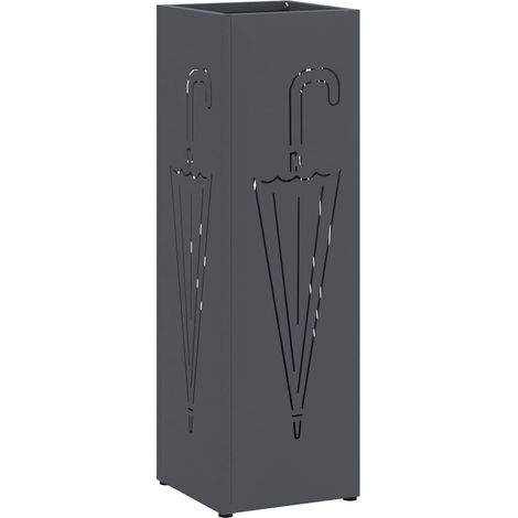 Porte-parapluie Anthracite 15,5 x 15,5 x 49 cm Métal (1/5)