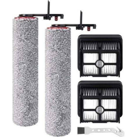 Rollo de cepillo de repuesto y filtro HEPA para fregona aspiradora aspiradora de calor DREAME H15 Pro, 2 rollos de cepillo + 2 filtros HEPA + 1 cepillo de limpieza (1/3)