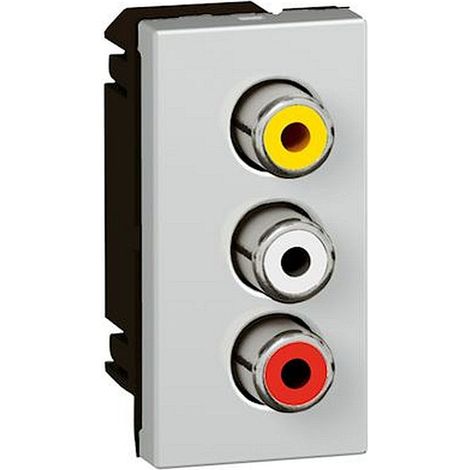 MOSAIC 3RCA ALU LEGRAND 079254