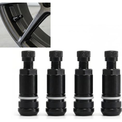 4 Pcs Universal Tyre Valve Car Tyre Valves Metal 11.3mm for Wheel Rims Compatibility Auto and Motorcycle Trucks (1/5)