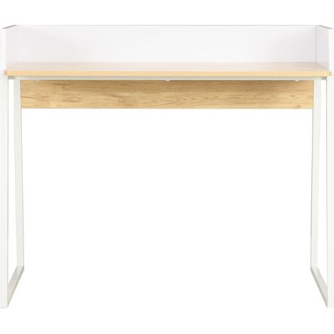 Maison Exclusive - Schreibtisch Weiß und Eiche 90x60x88 cm