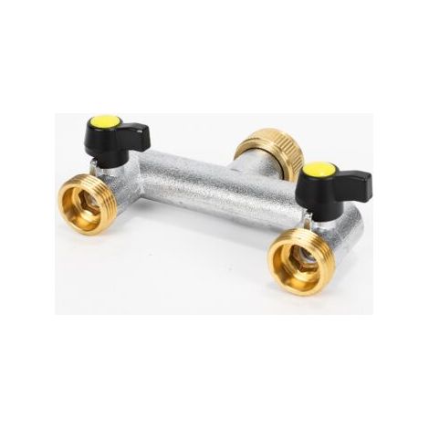 Ensemble de séparateur de Tuyau d'arrosage à 2 Voies, connecteurs de Tuyau d'eau, Distributeur de Robinet de Valve Individuel extérieur pour Le Lavage de Voiture d'irrigation de Jardin (1/5)