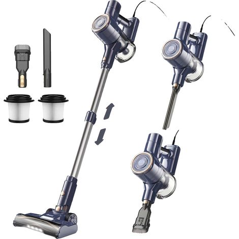 Aspirapolvere portatile, motore da 600 W, design leggero, I8 Blu, spina europea 220 V-240 V (1/2)