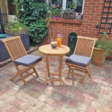 Salon de jardin en teck massif Lisbonne, 2 places (1/5)