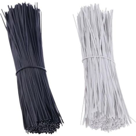 Clips Câbles pour Organiser Câbles Électriques Lot de 1000 en Fil de Fer Gainé Plastique 0,45mm Réutilisables et Résistants la Maison Bureau (1/5)