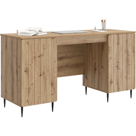Maison Exclusive - Scrivania con lo scaffale Rovere Artigianale 142,5 x 50 x 75 cm