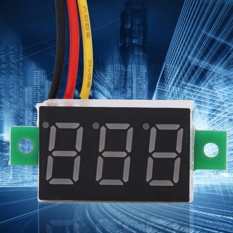 5 Stück 0,36 Zoll LED-Digital-Röhrenvoltmeter DC 0-100 V 3-Draht-Spannungsprüfer, 5 Farben (1/5)