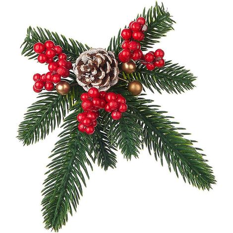 Weihnachtsschmuck-Set mit festlichem Charme, festliche Partyartikel, Blumenkranz mit Schleife, Weihnachtsgeschenkbox-Dekorationen (1/5)