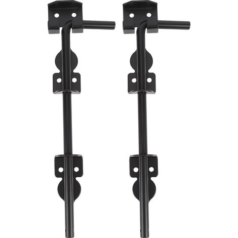 Lot de 2 verrous de sol de 30 cm (12 pouces) pour portes métalliques (1/5)