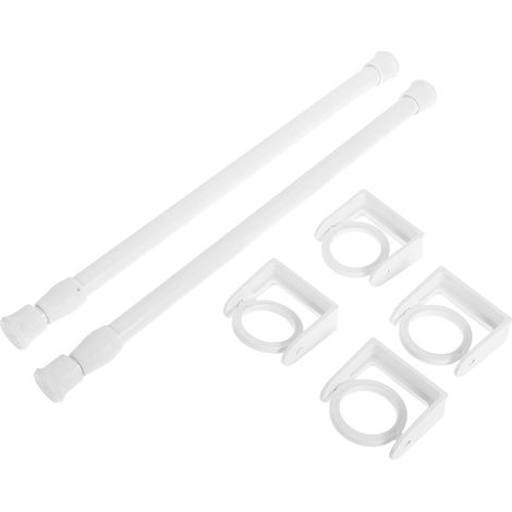 Yardenfun Lot de 2 barres porte-serviettes extensibles en plastique, r (1/5)