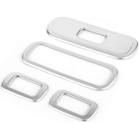 Cache chromé en 4 parties pour boutons de lève-vitres, compatible avec Mercedes-Benz Classe G W463 G350 G400 G500 G55 G (1/5)