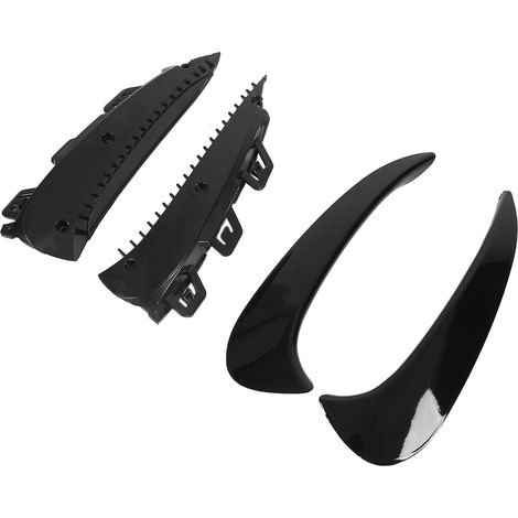 Ensemble de 2 pièces de caches de spoiler d'aération noirs brillants pour pare-chocs arrière de remplacement pour Mercedes-Benz Classe GLA GLA200 260 GLA35 (1/5)